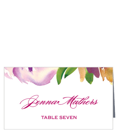 Treat your friends and family to unforgettable experience with our Fresh Cut Flowers Place Cards.