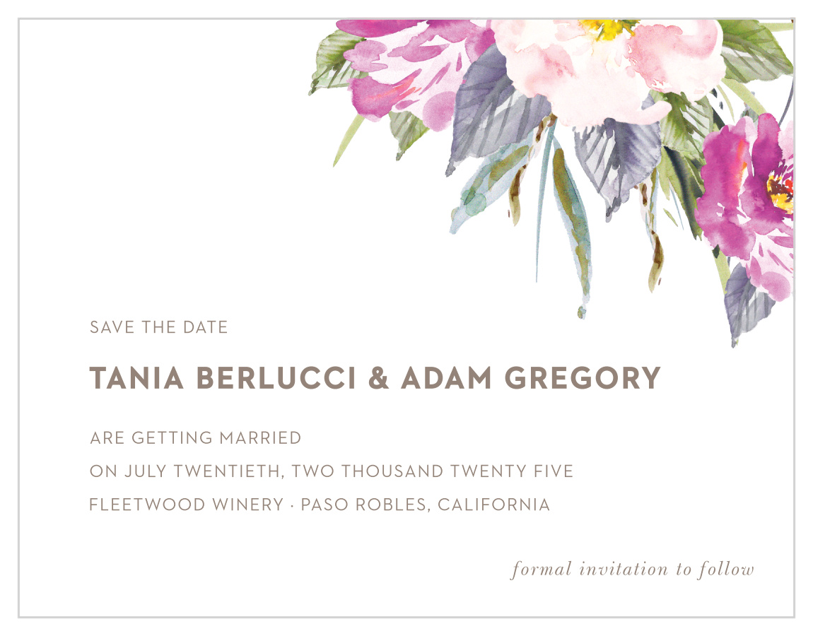 Simple Spring Save the Date Cards