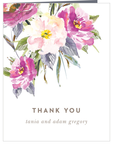 Simple Spring Wedding Thank You Cards