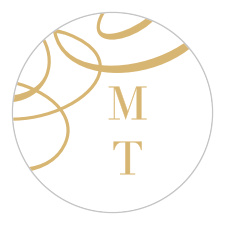 Gift family and friends with a memento of your special day with our Timeless Swirls Wedding Stickers.