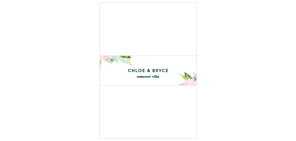 Citrus Flowers Wedding Belly Bands