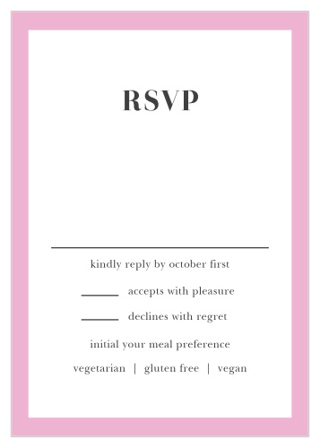 Simplify your wedding planning and skip the guesswork with our Luxe Roses Response Cards.