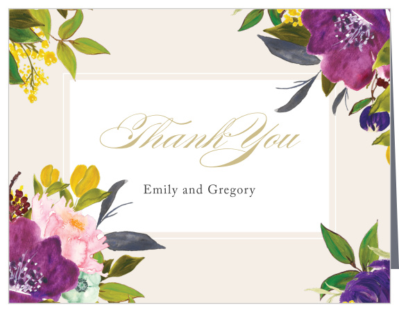 Show your loved ones how much you appreciate them with our Regal Arrangement Thank You Cards.