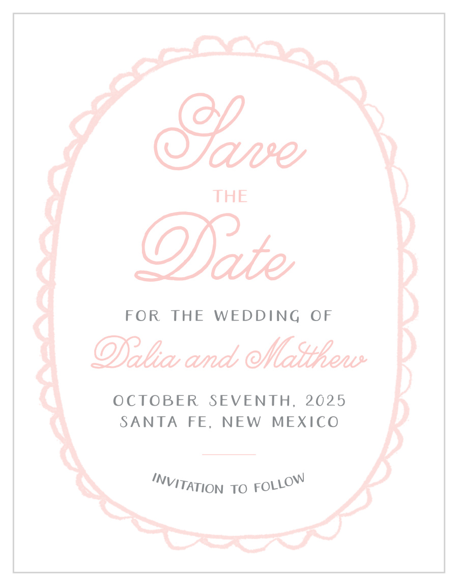 Rustic Doodle Save the Date Cards