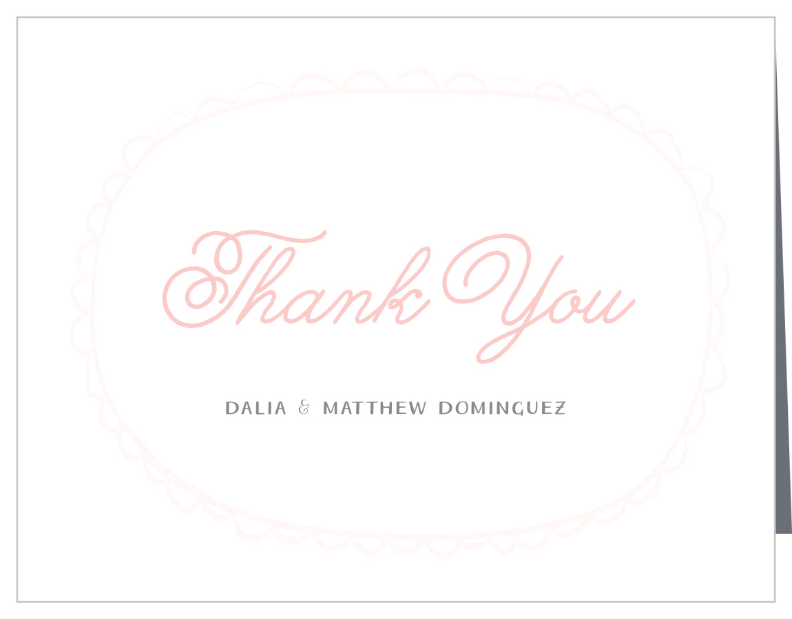 Rustic Doodle Wedding Thank You Cards