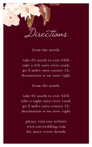 Autumn Aubergine Direction Cards