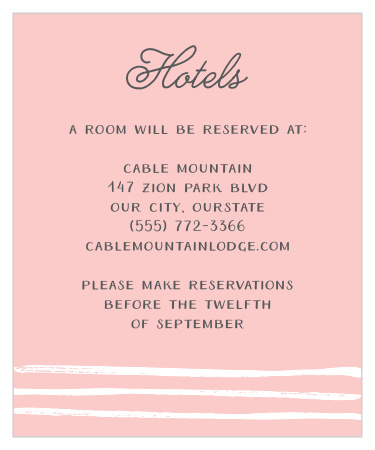 Our Rustic Doodle Accommodation Cards have the rustic, hand-drawn look you've been looking for.