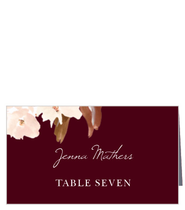 Treat your friends and family to unforgettable experience with our Autumn Aubergine Place Cards.