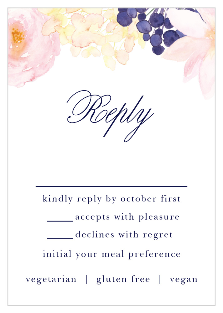 Pastel Watercolors Response Cards