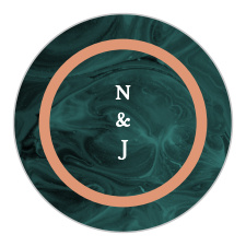 Seal envelopes or decorate stationeries with our Simply Formal Wedding Stickers.