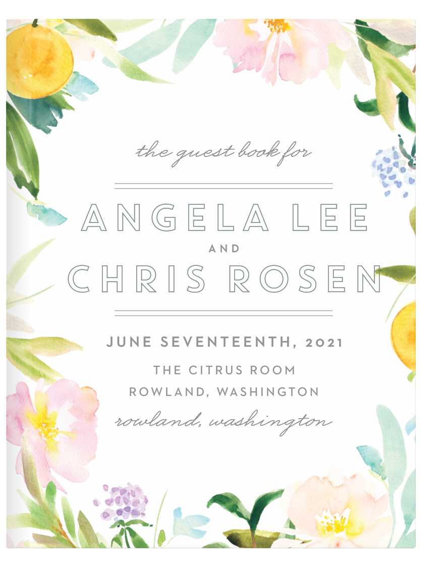 Make your wedding day unforgettable with our energetic Summer Bouquet Guest Book.