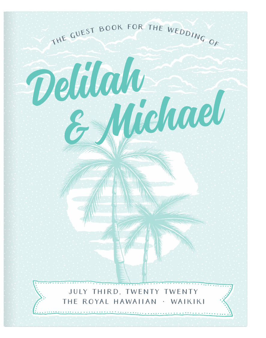 Save a little piece of your wedding day in the form of our Modern Beachside Guest Book. Filled with signatures and messages from the people you care about most, this book of well-wishes will be amazing to look back on years in the future!