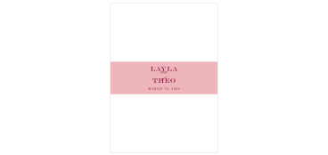 Decorate your wedding stationery in a fun and creative way with our Maroon Bouquet Wedding Belly Bands.