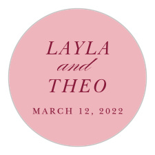 Wow, your friends and family and get them excited for your big day when you use our Maroon Bouquet Wedding Sticker. 