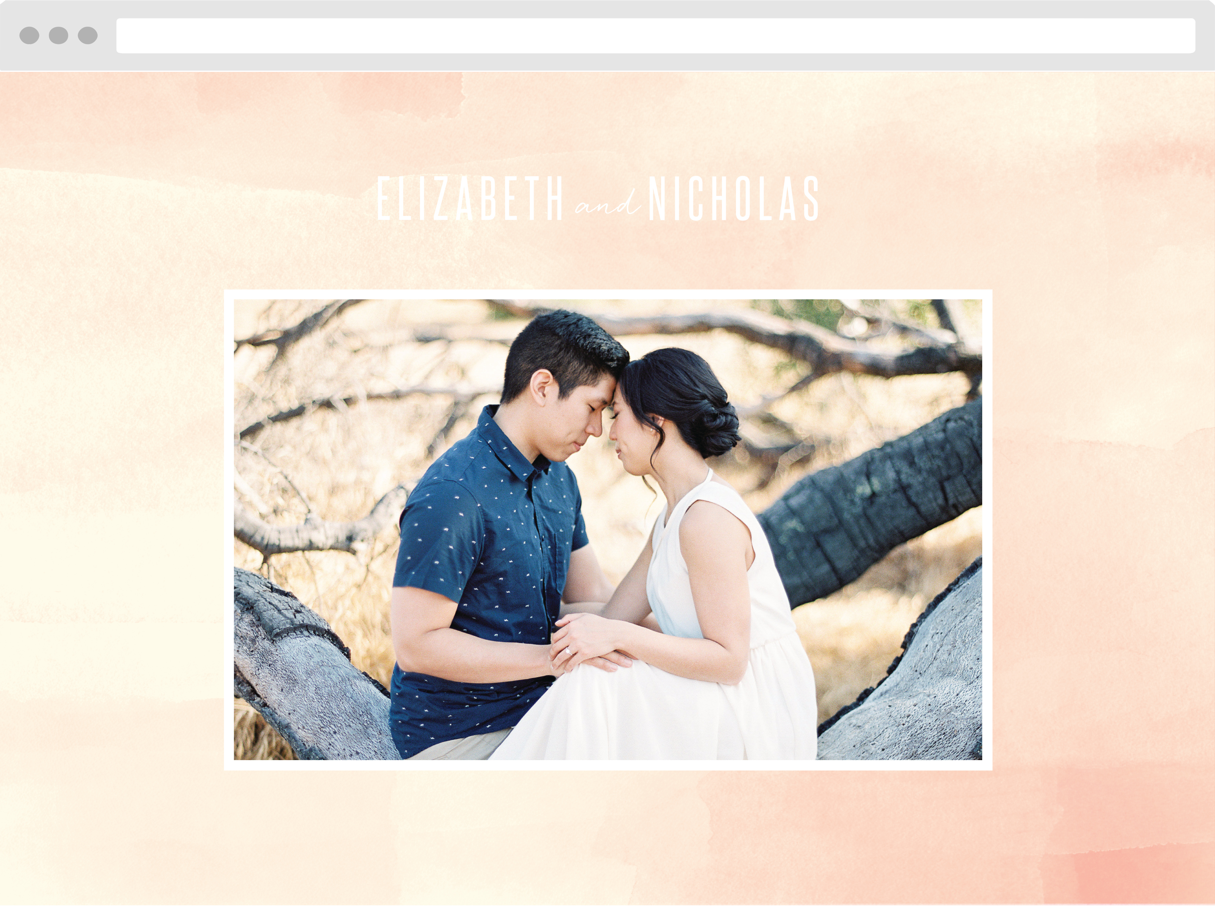 Modern Painting Wedding Website