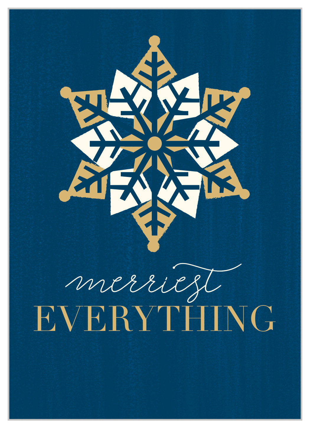 Geo Snowflake Corporate Holiday Cards