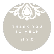The Old Fashioned Charm logo square is the perfect finishing touch for this or any wedding invitation set.