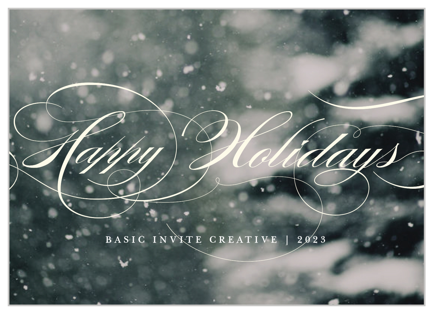 Chalk Lettering Corporate Holiday Cards