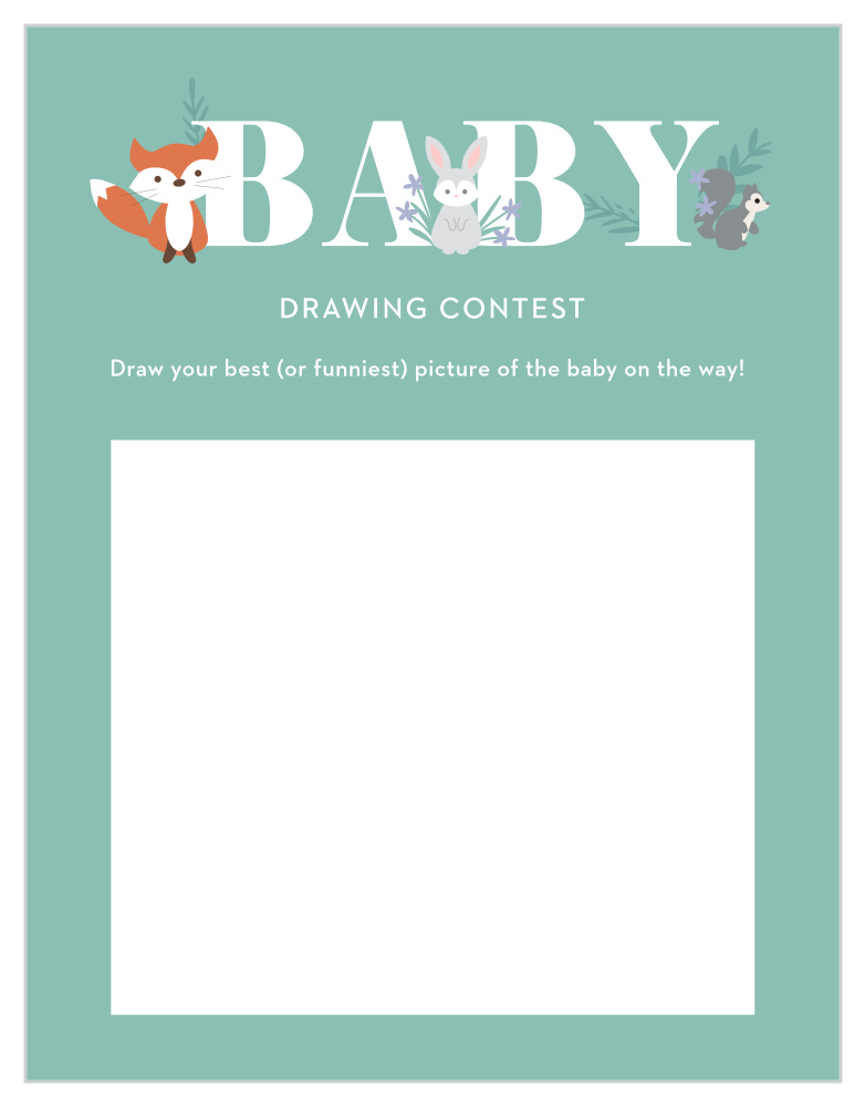 Friendly Forest Baby Drawing Contest