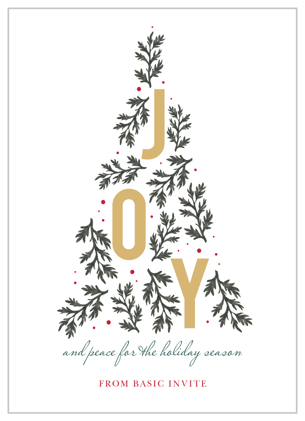 Tree of Joy Corporate Holiday Card