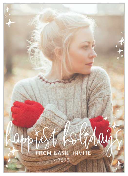 Our Sparkling Holiday Corporate Holiday Cards let your photo take center stage.