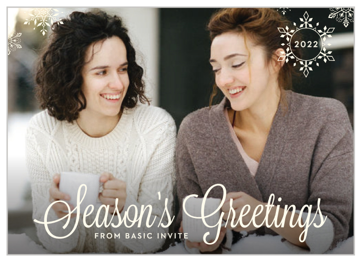 Our Snowflake Winter Corporate Holiday Cards are picture perfect.