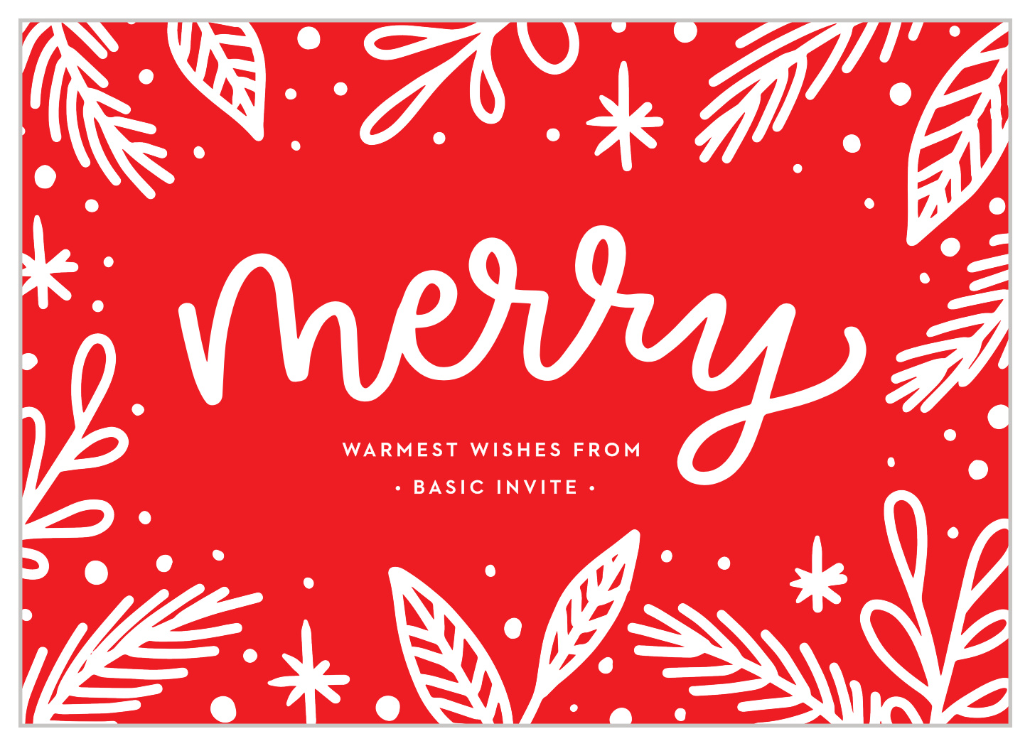 Merry Monoline Corporate Holiday Cards