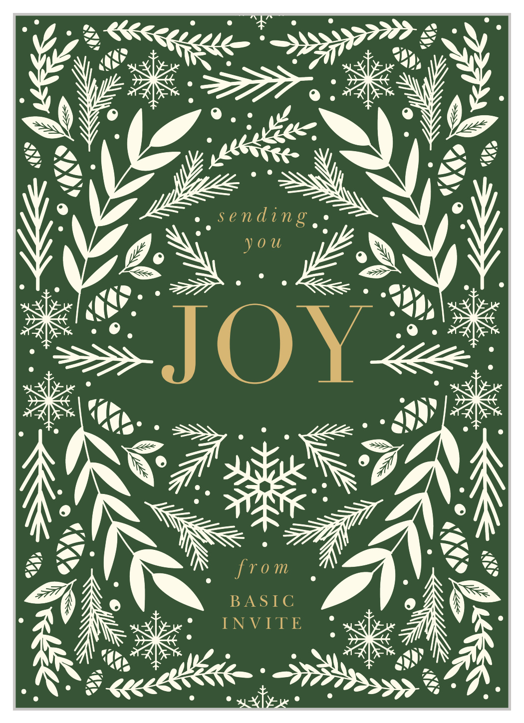 Merry Evergreen Corporate Holiday Cards