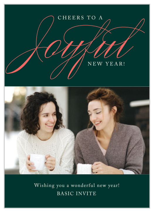 Our Joyful Cheers Corporate Holiday Cards are a gorgeous way to spread holiday cheer to absolutely everyone!