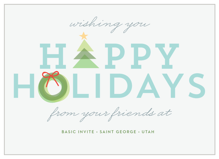 Our Holiday Icons Corporate Holiday Cards will fill your employees with the holiday spirit this season.