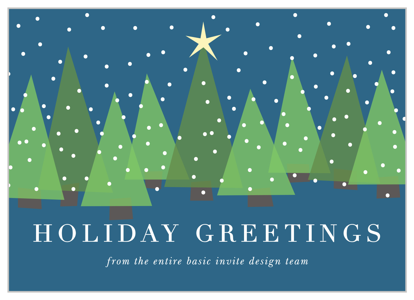 Holiday Trees Corporate Holiday Cards