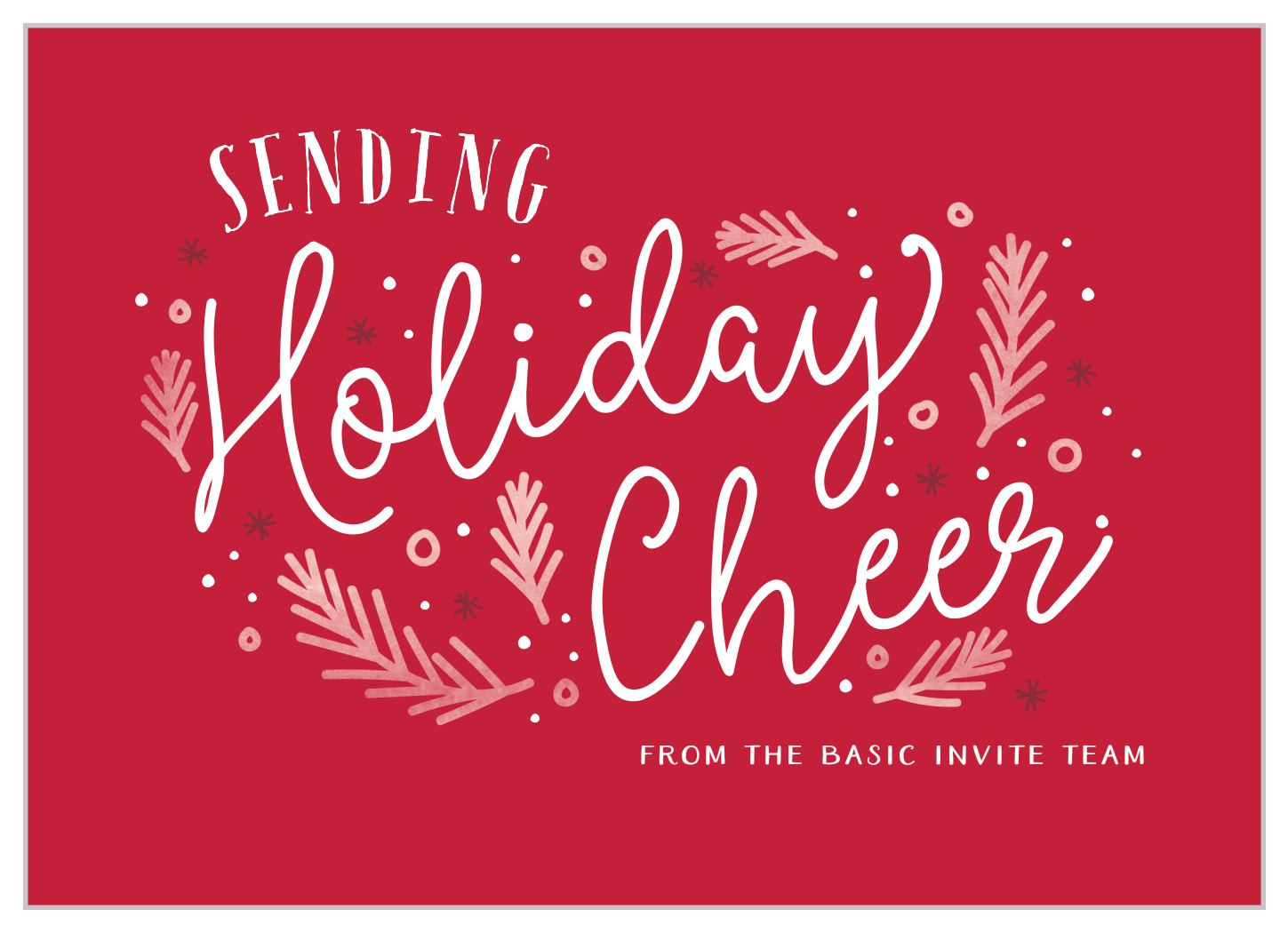 Scripted Cheer Corporate Holiday Cards