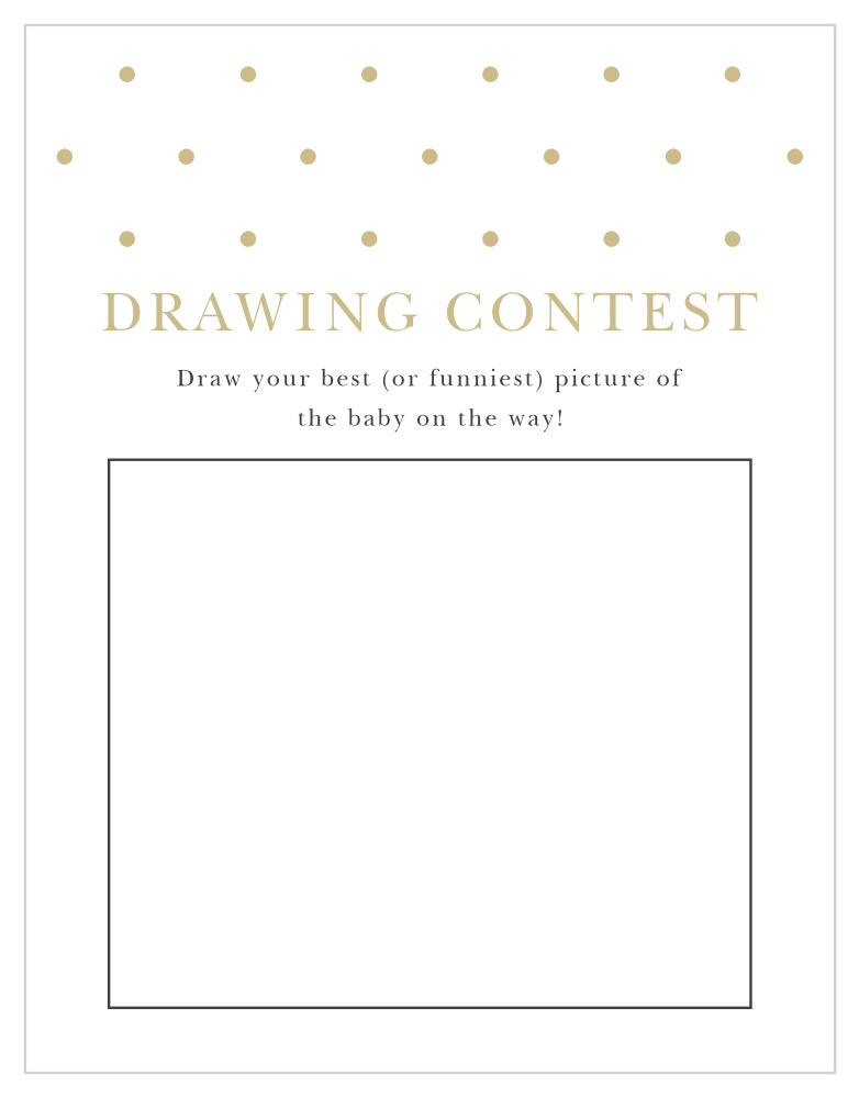 Darling Dots Baby Drawing Contest