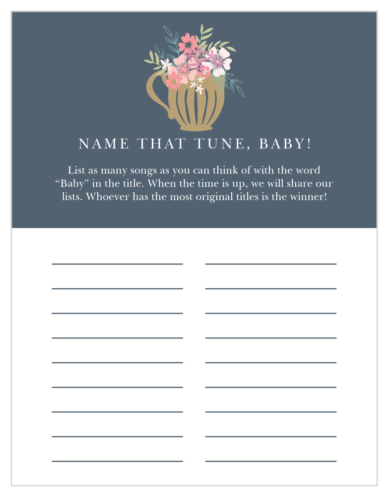 Tasteful Tea Pot Baby Song Contest