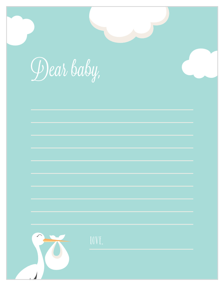 Special Stork Letter to Baby