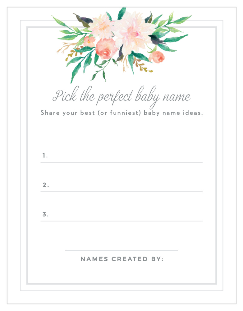 Blossoming Love Baby Name Contest