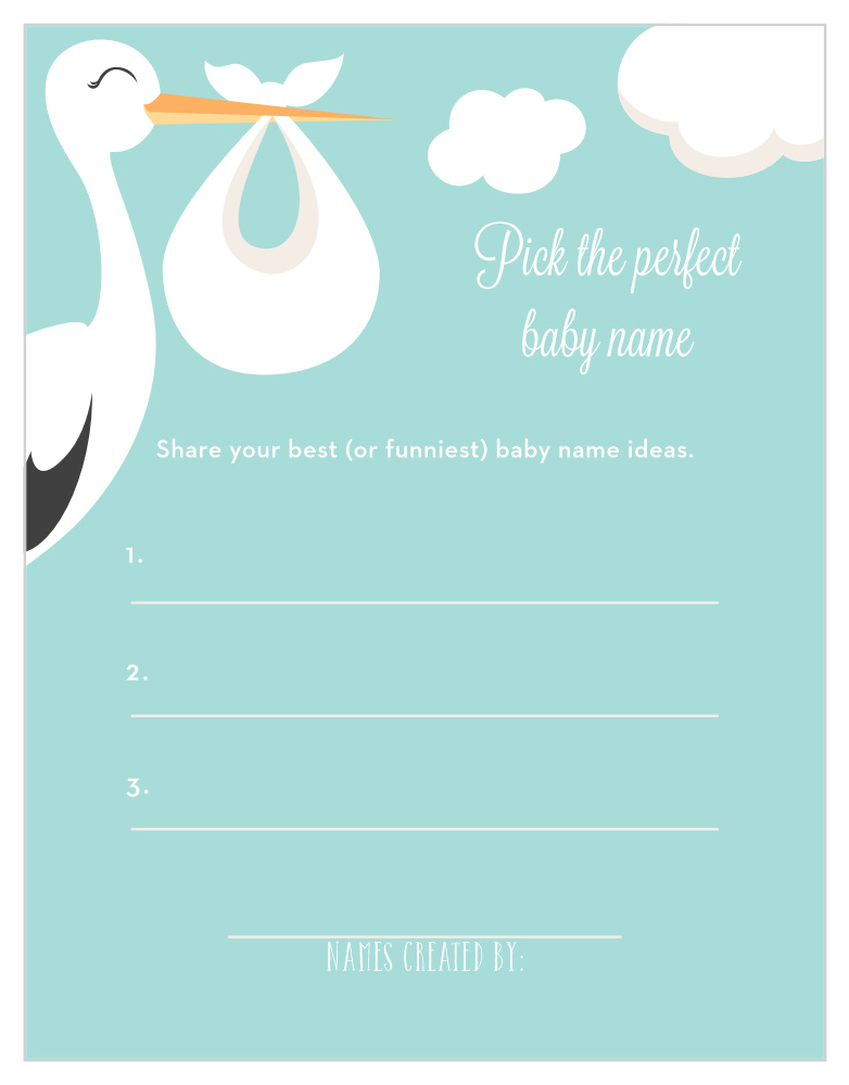 Special Stork Baby Name Contest