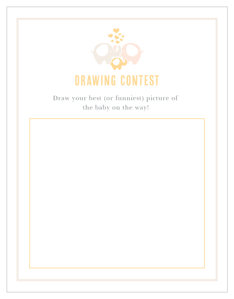 Baby Elephant Baby Drawing Contest