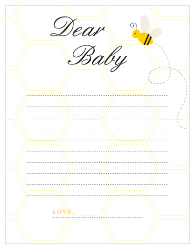 Make a buzz with our Mommy To Bee Letter to Baby game.