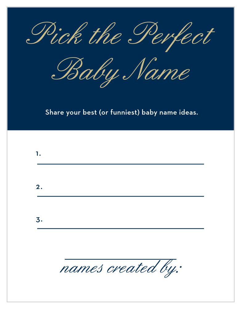Royal Script Boy Baby Name Contest