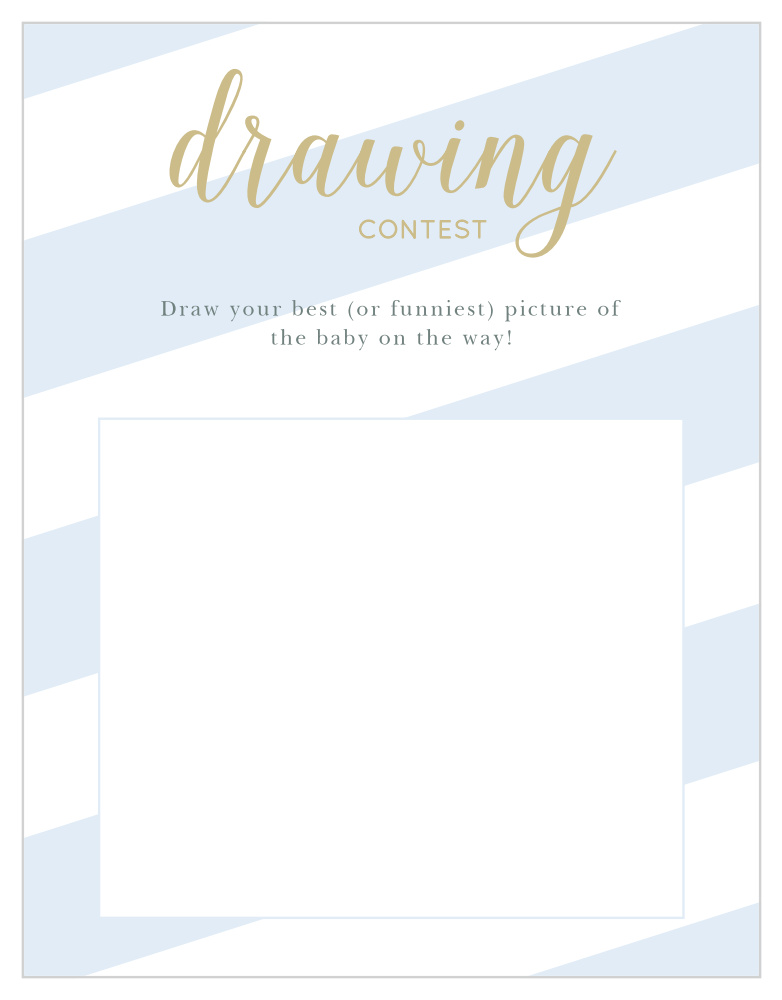 Stunning Stripes Baby Drawing Contest