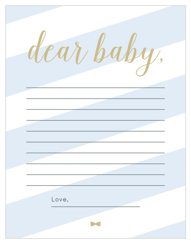 Stunning Stripes Letter to Baby
