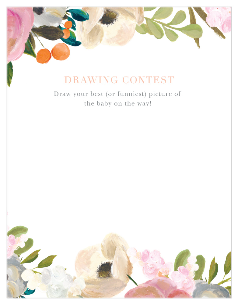 Gouache Blooms Baby Drawing Contest