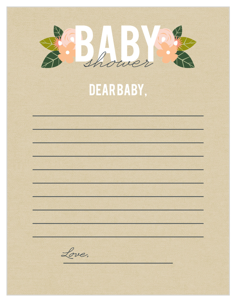 Herbaceous Babe Letter to Baby