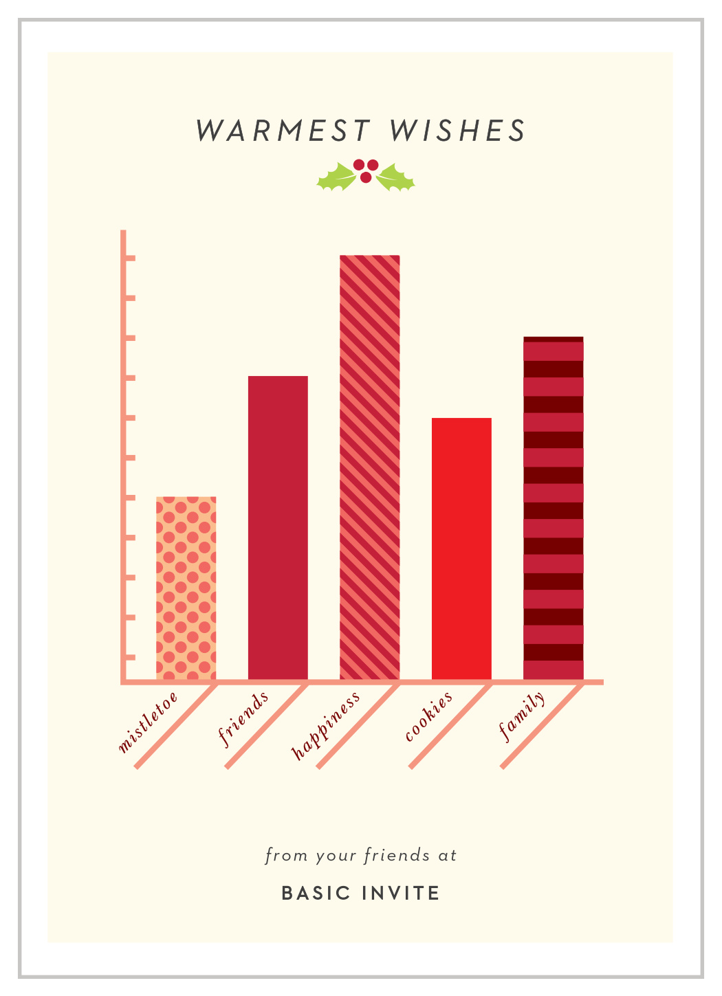 Holiday Infographic Corporate Holiday Cards by Basic Invite