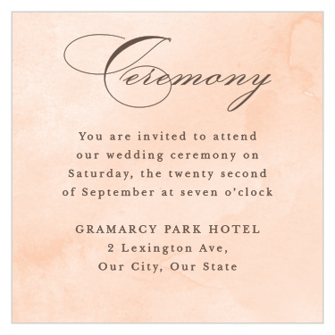 Our Have & to Hold Ceremony Cards gather family and friends together to witness your matrimony.