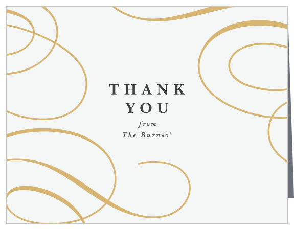 The Old World Swirls Wedding Thank You Cards are perfect for showing some love to those who were a part of your big day.
