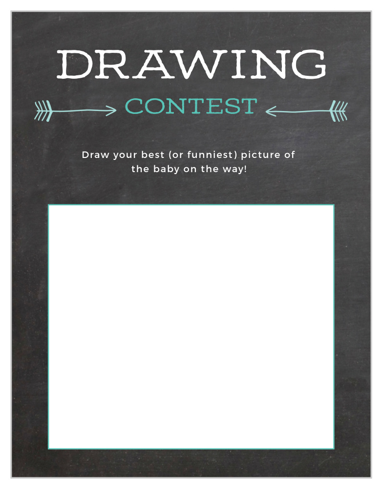 Baby Chalk Baby Drawing Contest