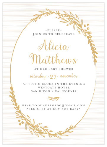 Rustic Baby Shower Invitations - Match Your Color & Style Free!