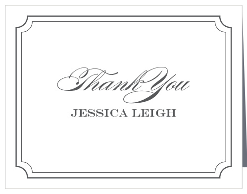 Thank all your supporters with our gorgeous Scripted Borders Bridal Shower Thank You Cards.